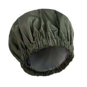Shower Cap for Women, Resuable Waterproof Bath Caps Large Shower Bonnet with Elastic Band for Long Hair and Braids, Green