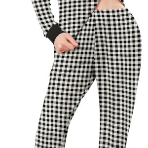 Womens Pajamas Sets Long Sleeve Tops with Jogger Pants Soft Pjs Lounge Set Outfits with Pockets