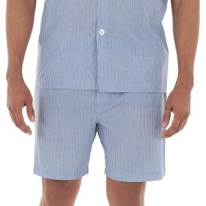 Men's Broadcloth Short Sleeve Pajama Set